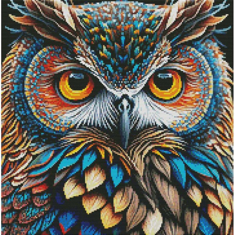 Textile Sewing Patterns - Owl DIY Animal Pattern Cross Stitch