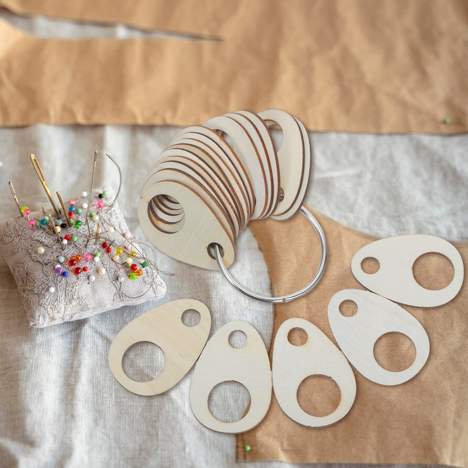 Embroidery Floss Thread - 1Set Wood Thread Drops Embroidery Floss