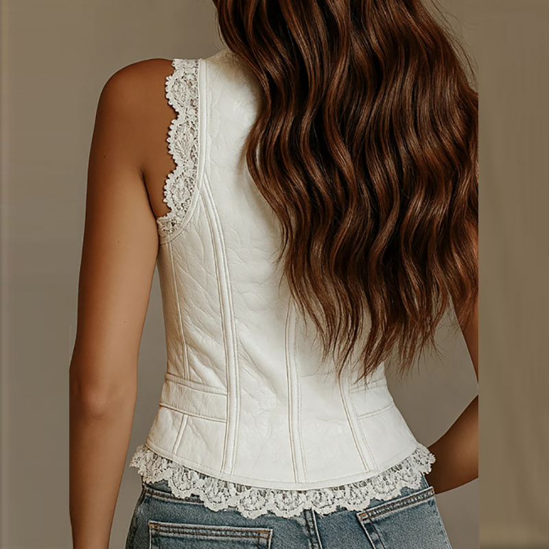 Jacken Damen V Deep Neck Lace  - đánh giá và giá Sewing Vest