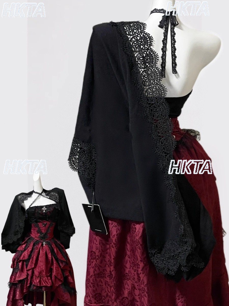Dark Gothic Style Halter Long  - đánh giá và giá Sewing Vest