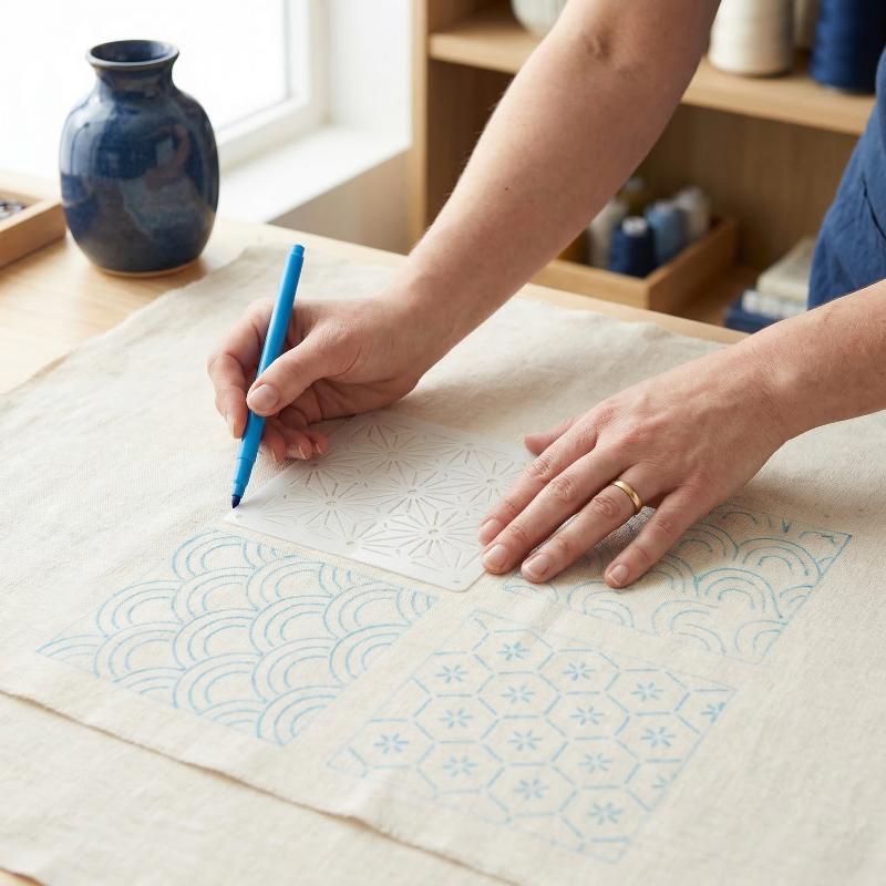 Embroidery Stencil Template Se - đánh giá và giá Textile Sewing Patterns